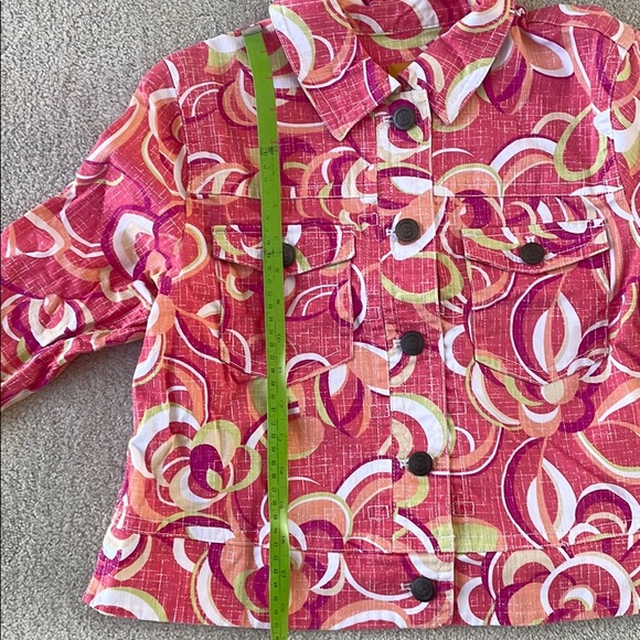 Ruby Road Cropped Button Front Multi ColorJacket - Picture 6 of 10
